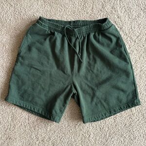 Los Angeles 14oz heavy fleece Apparel Forest Green Athletic 6.5 Shorts medium